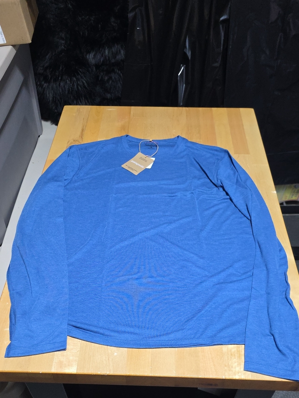 Patagonia Men's Long Sleeve Crewneck in Bright Blue